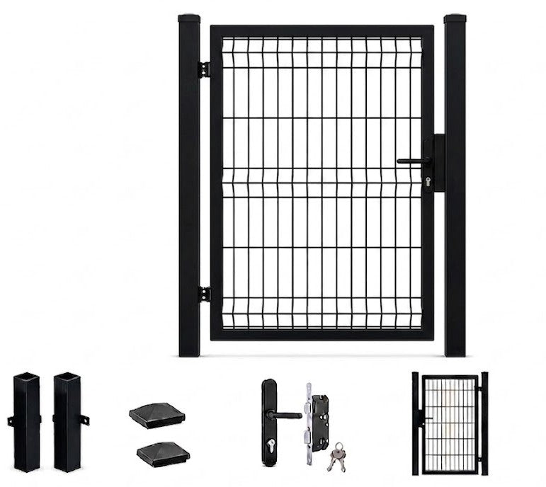 Furtka panelowa ogrodzeniowa lewa 5mm