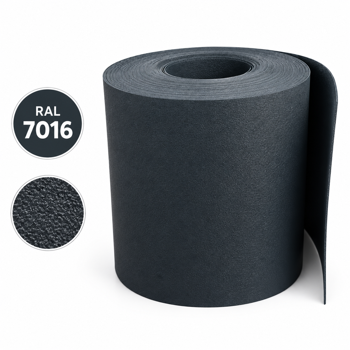 Taśma maskująca na panele ogrodzeniowe RAL7016 Thermoplast Orange skin