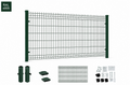 Panel ogrodzeniowy 3D zielony fi5, słupek 1,5mm, ZESTAW