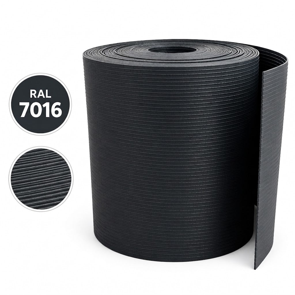 Taśma maskująca na panele ogrodzeniowe RAL7016 Thermoplast Smart Matt
